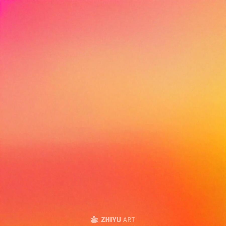 一个充满活力的彩色渐变壁纸，以橙色为主。渐变由左上