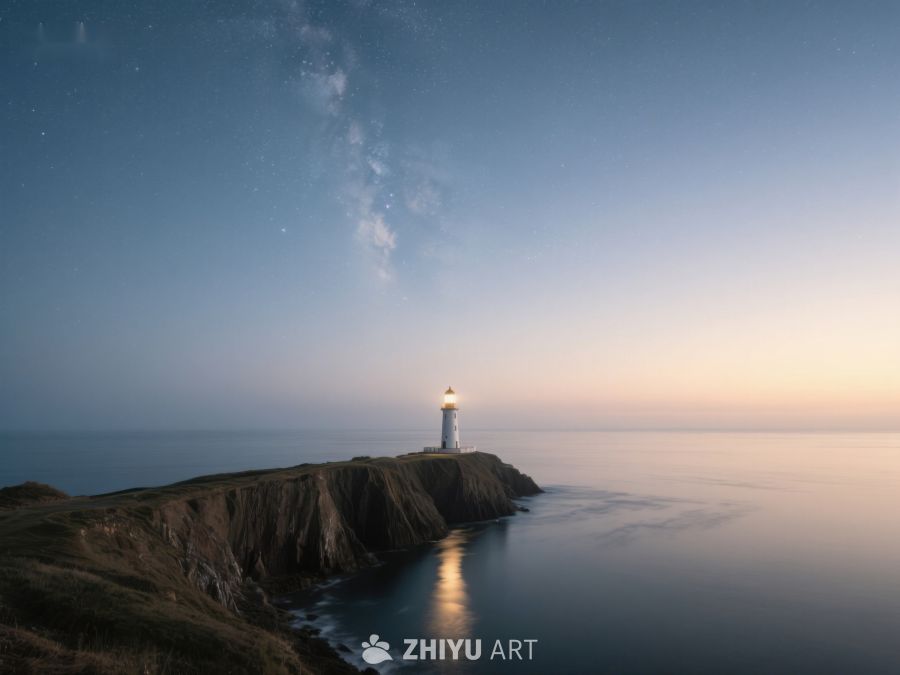 夜幕下的灯塔与星辰 479
