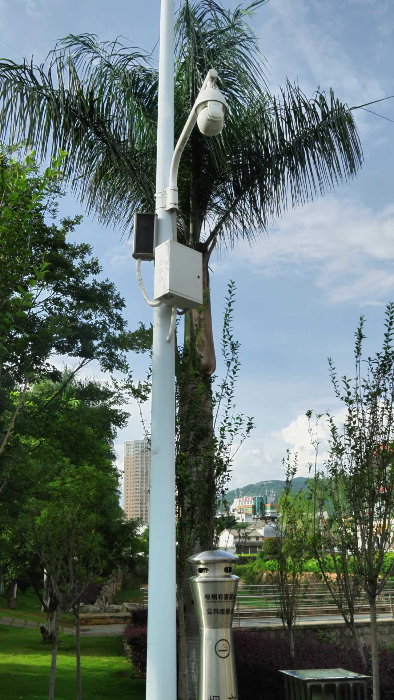 城市公园的监控与自然