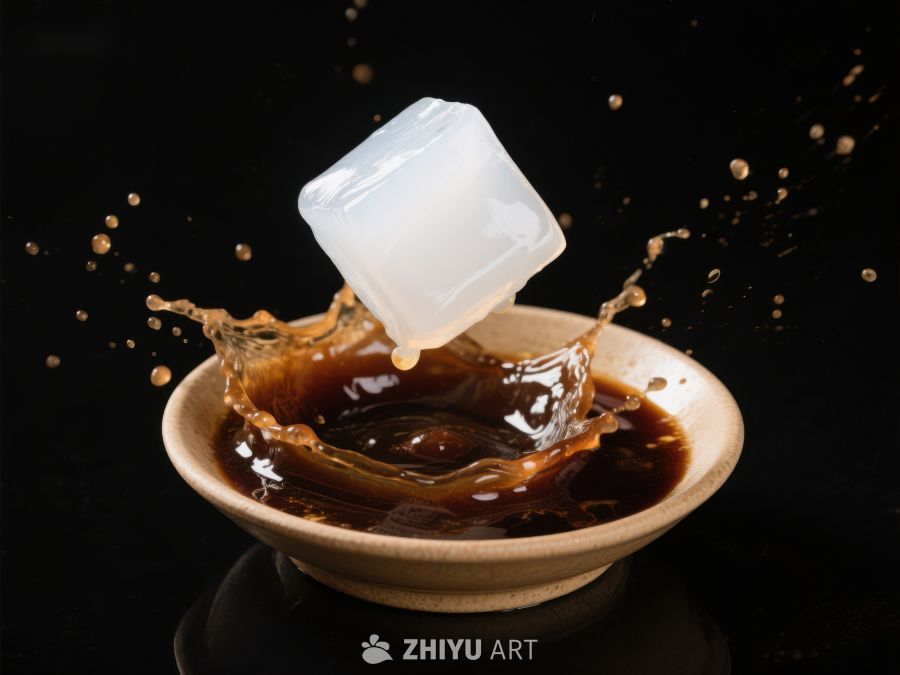 冰块落入咖啡溅起水花 13