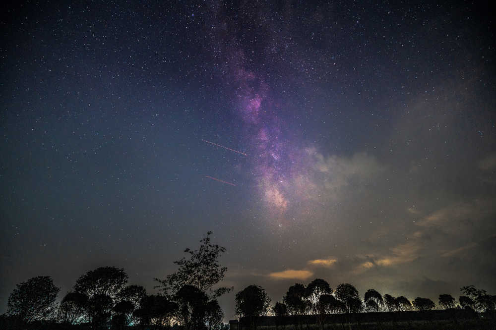 天蝎座银河夜景