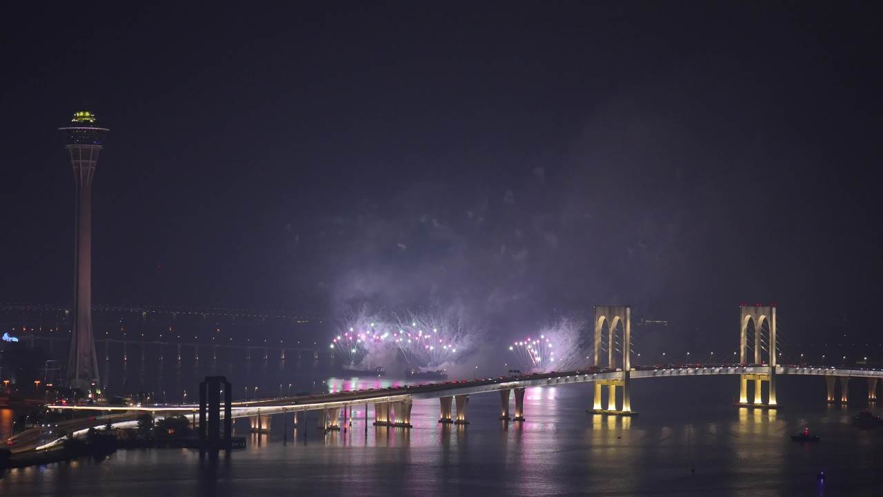澳门回归二十五周年烟花表演 第二部分