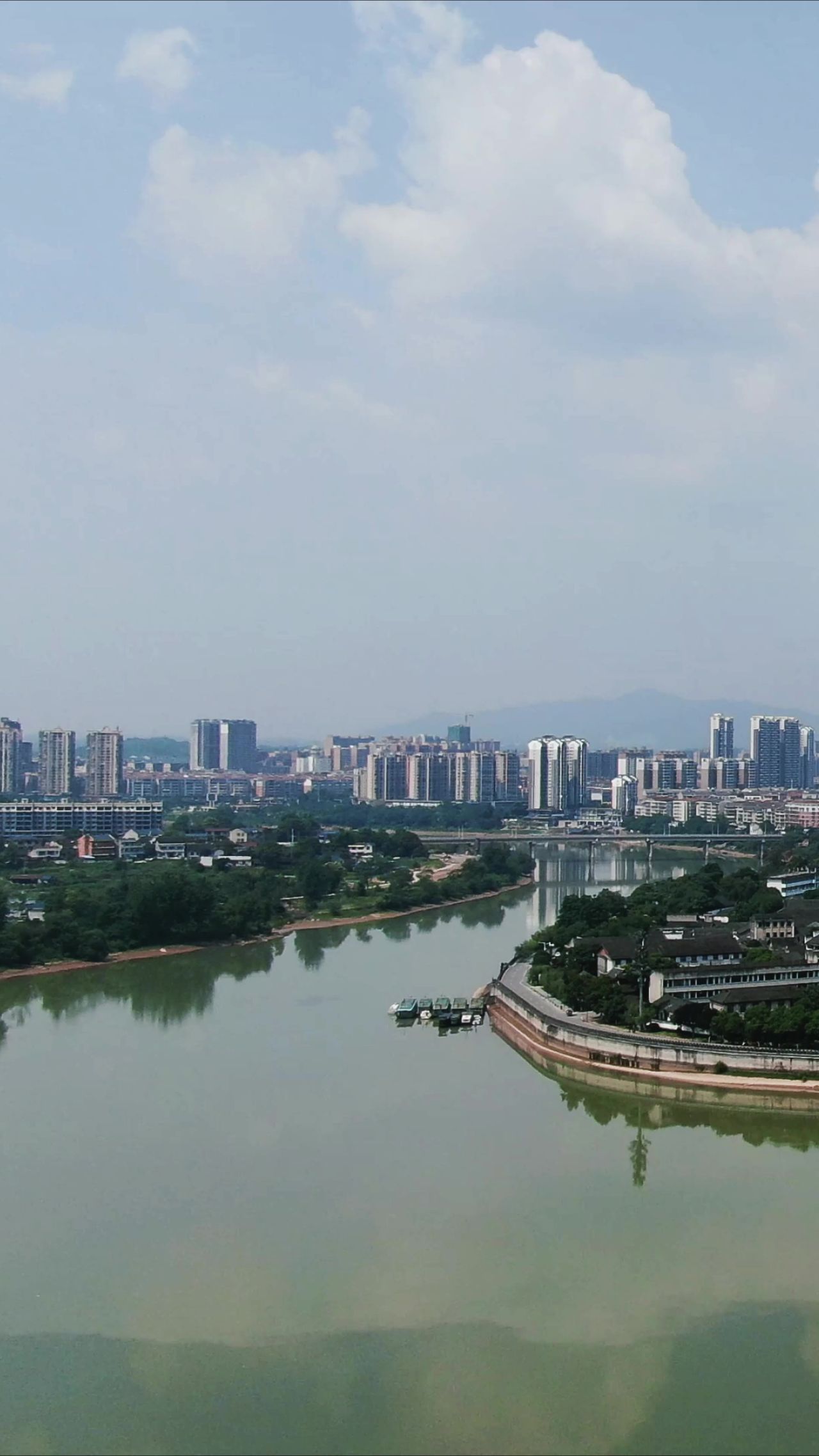 湖南黔阳古城4A景区竖屏航拍