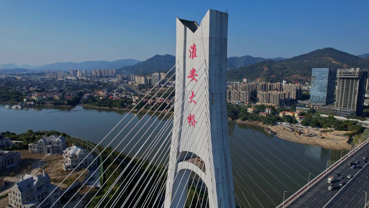 航拍福州淮安大桥景观 7