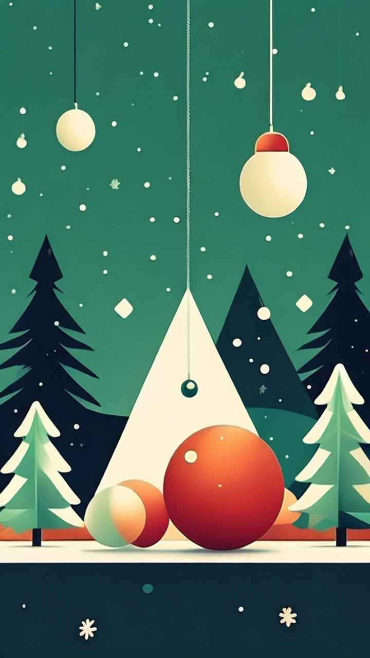 圣诞节插画背景图 118