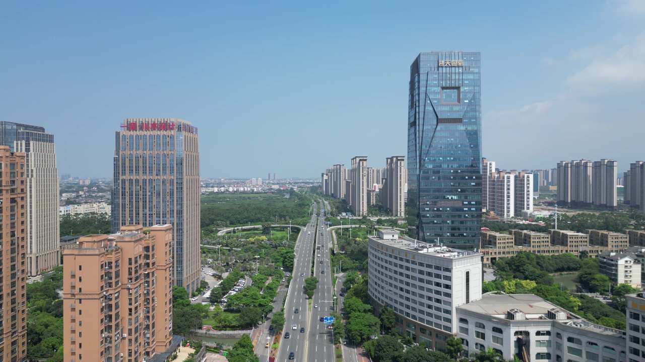 福建 莆田CBD 商务区 航拍 莆田建设 莆田风光 莆田大景
