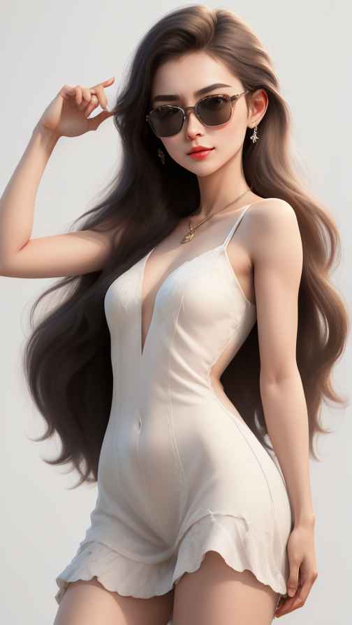 美女身材好看穿什么都好看