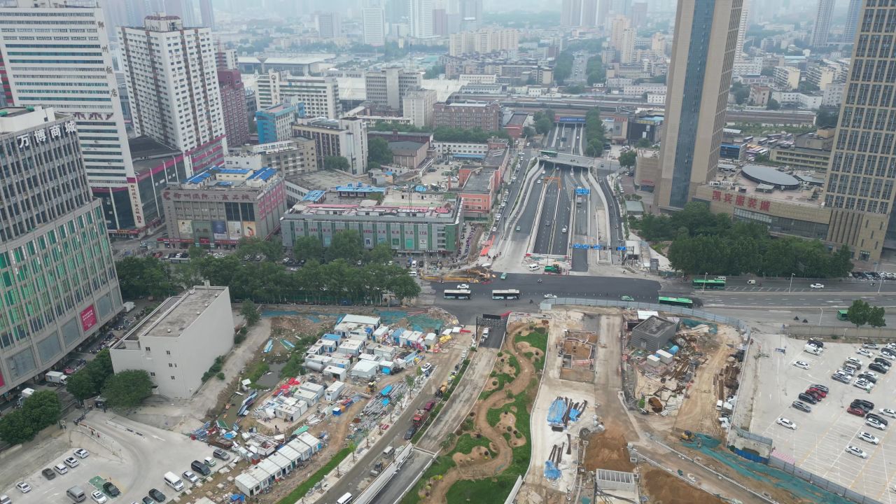 河南郑州城市风光航拍