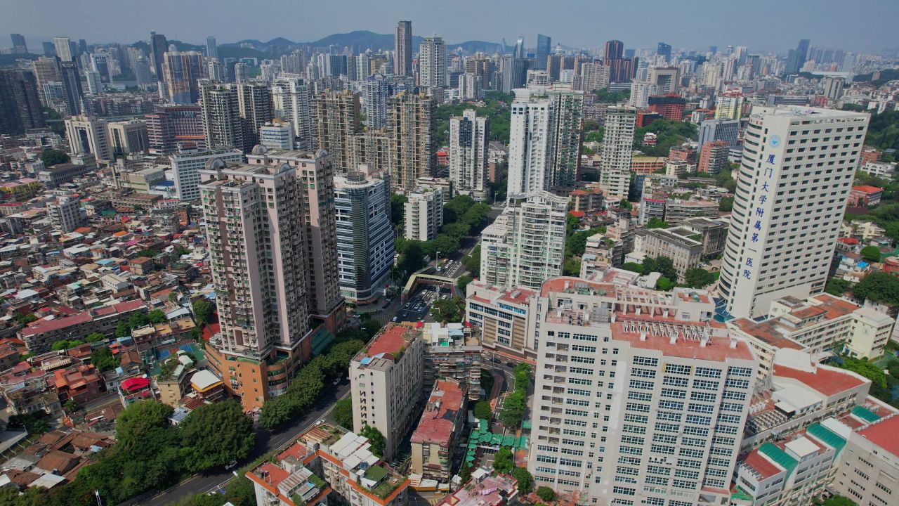 航拍厦门市第一医院