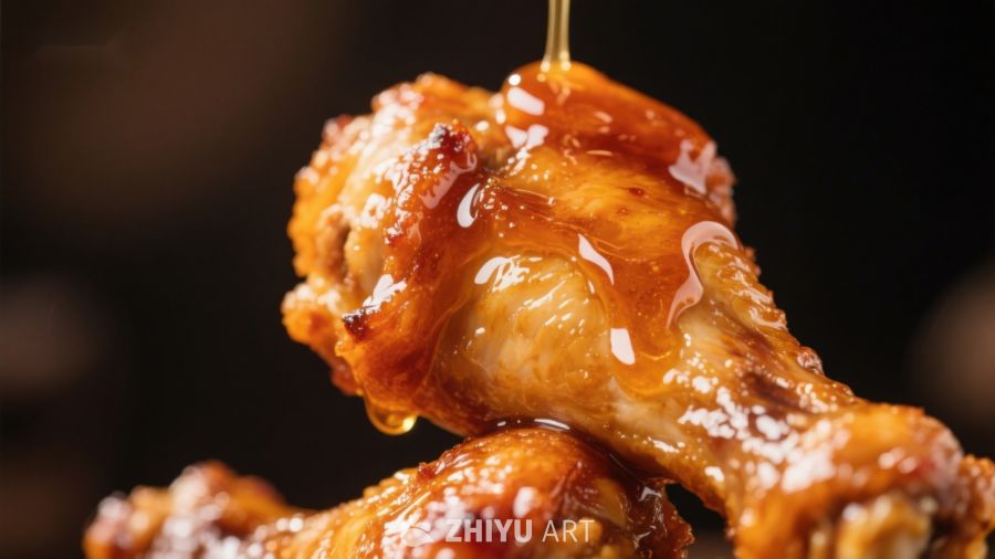 蜂蜜淋鸡翅，诱人美味