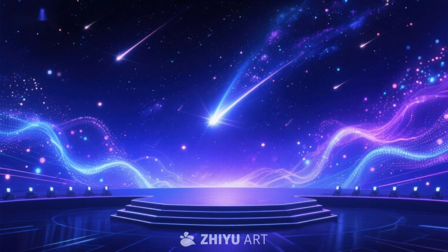 星空舞台：流光溢彩的未来场景 794