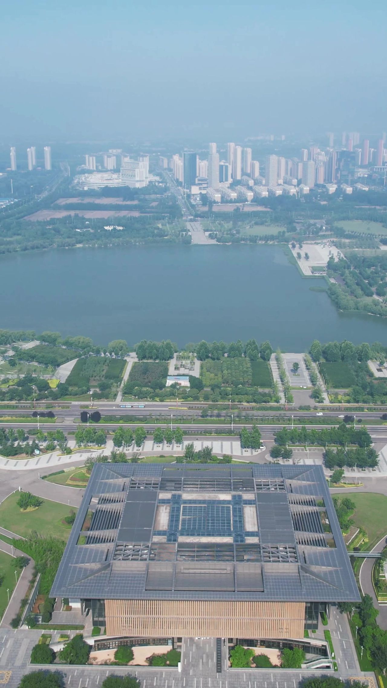 山东济宁新城建设竖屏航拍