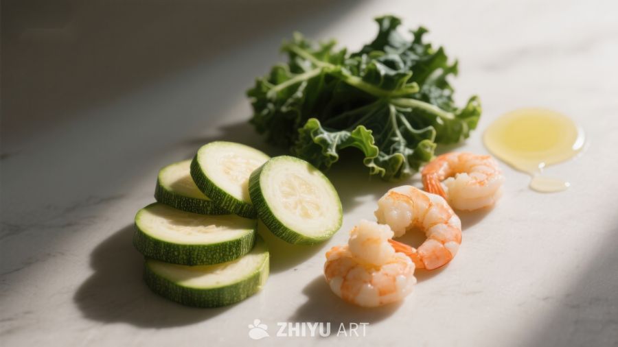 新鲜食材摆盘