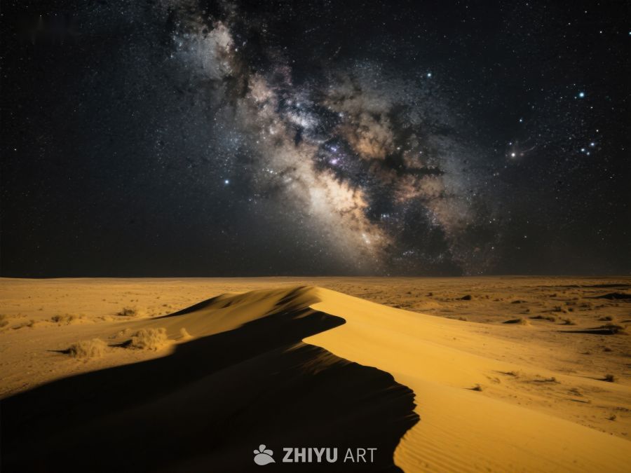 沙漠夜空下的银河 112