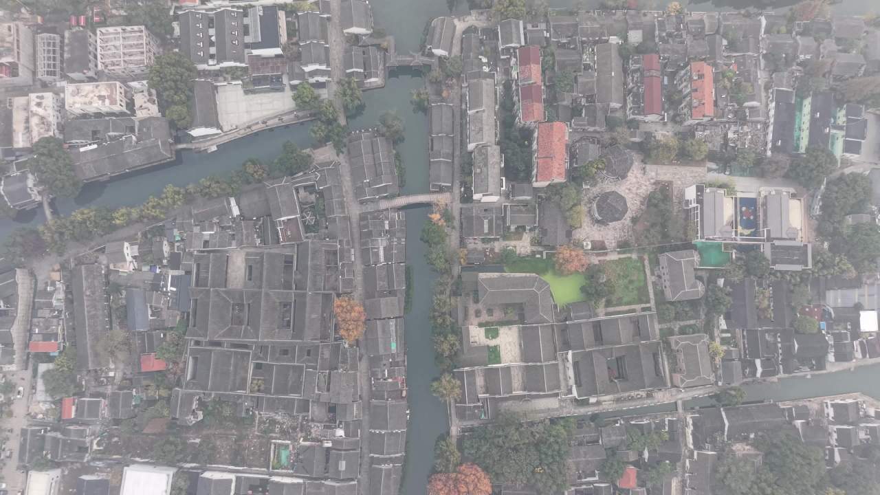 古镇秋韵航拍