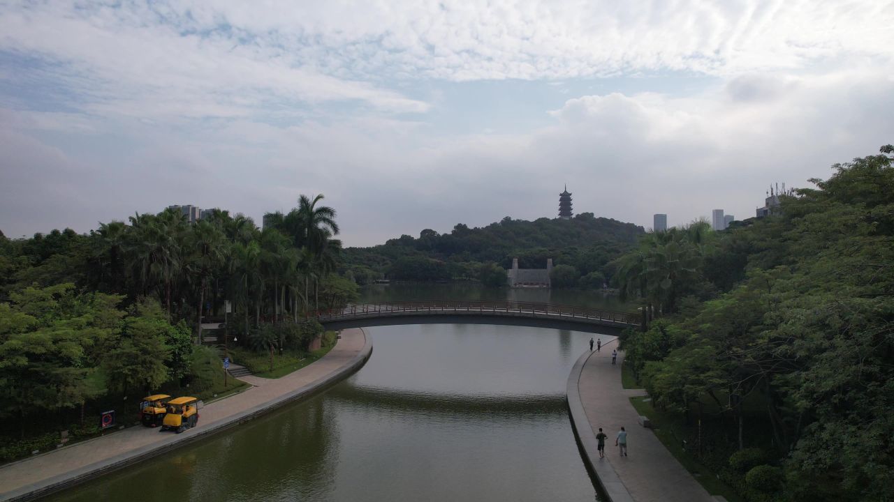 广东佛山城市风光地标建筑航拍 