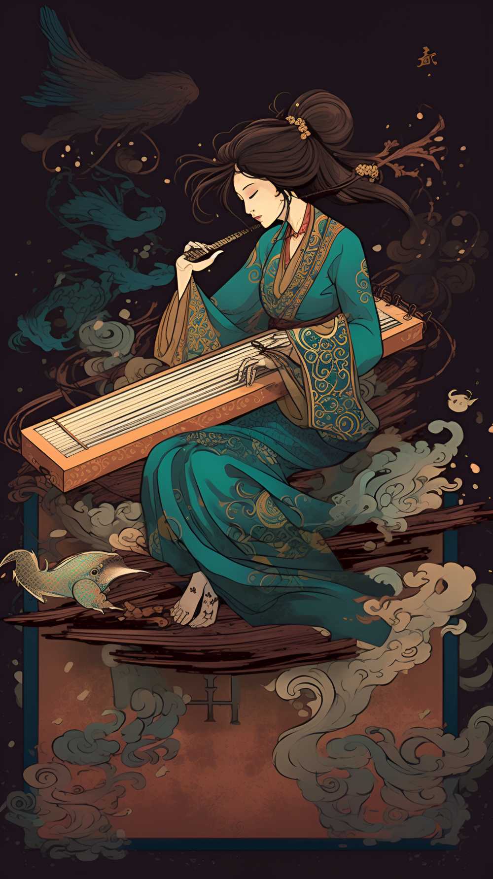 敦煌风格飞天造型
