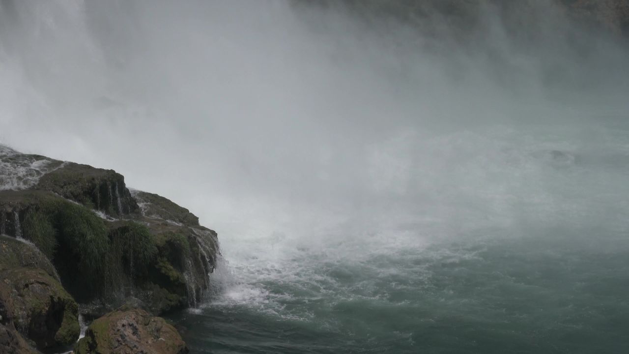 大瀑布水流权力能源