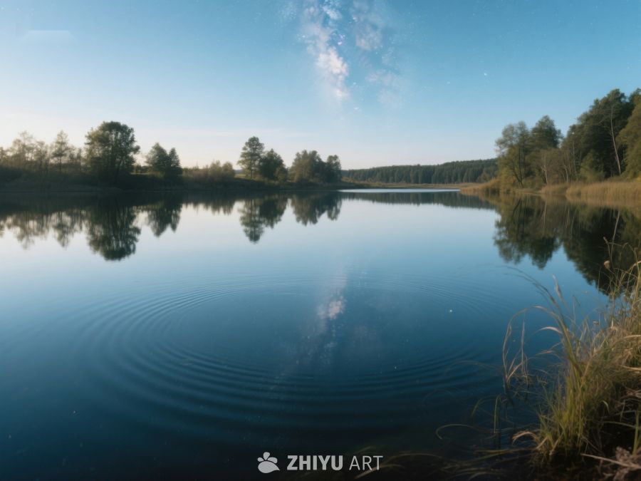 宁静湖面波纹轻漾 50
