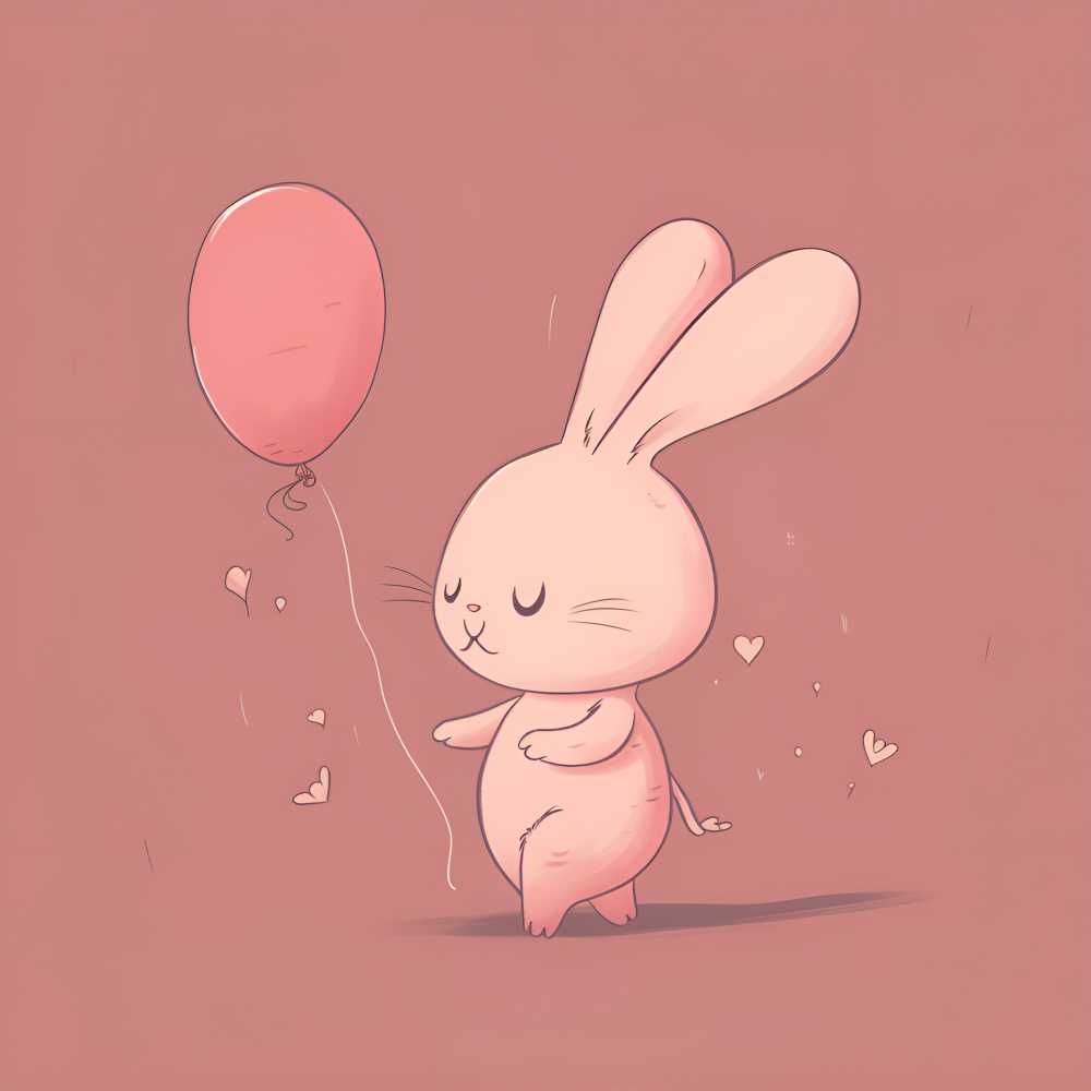兔子儿童节装饰气球