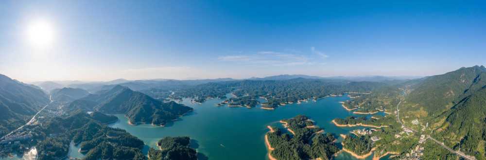 从化流溪湖航拍全景