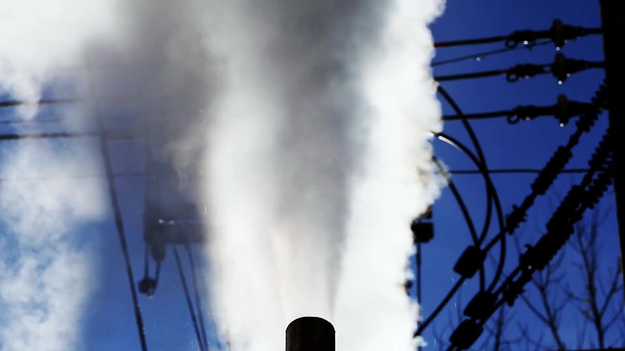管蒸汽业排放