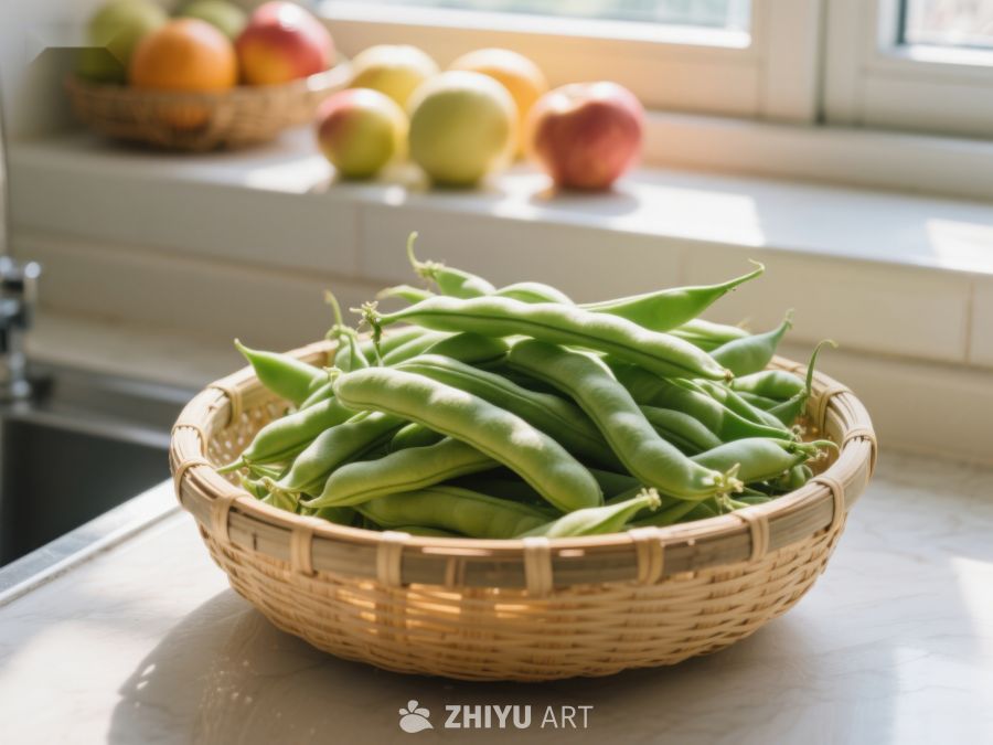 篮子里的新鲜豆荚 216