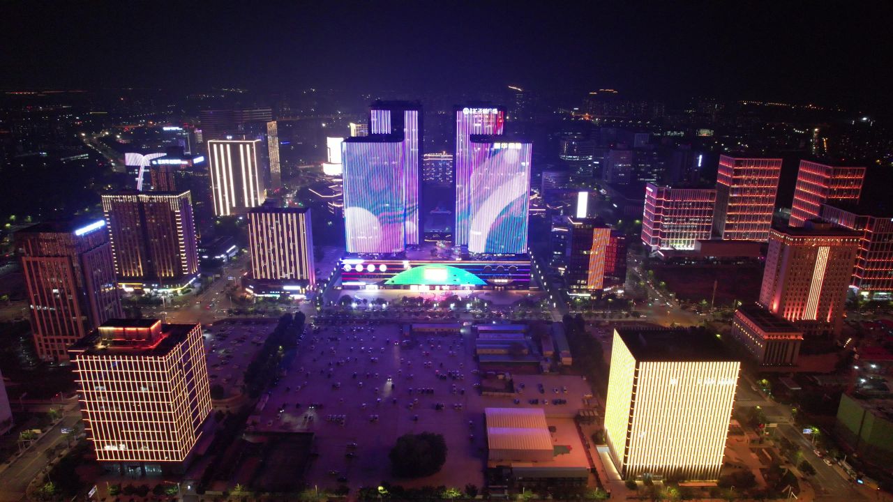河南郑州城市风光航拍