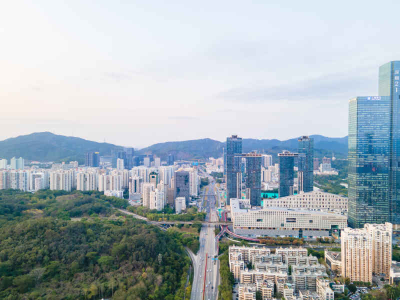 贵州贵阳城市风光旅游景区航拍图 