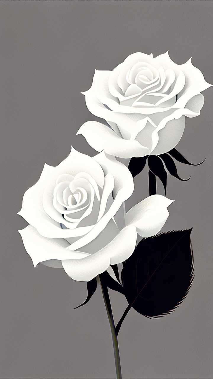 白色玫瑰花