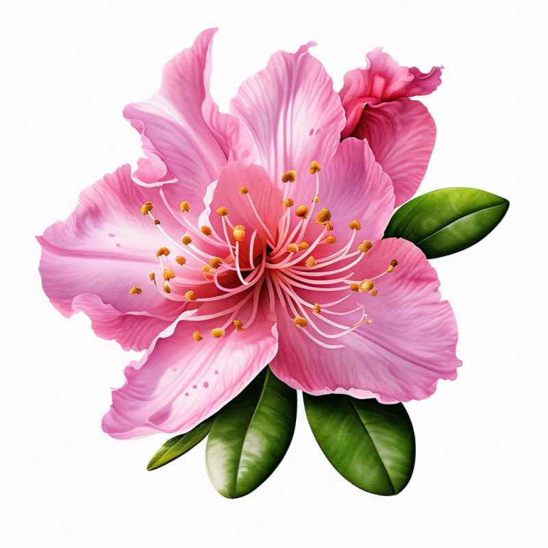 杜鹃花摄影图插画 4