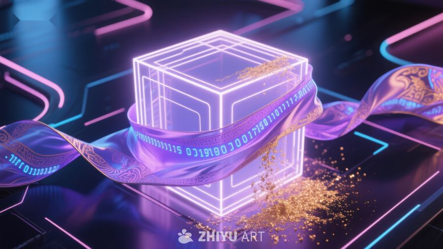 未来科技立方体与数据流 678