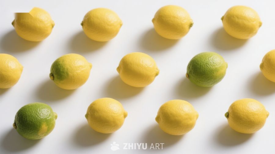 柠檬与青柠的排列艺术