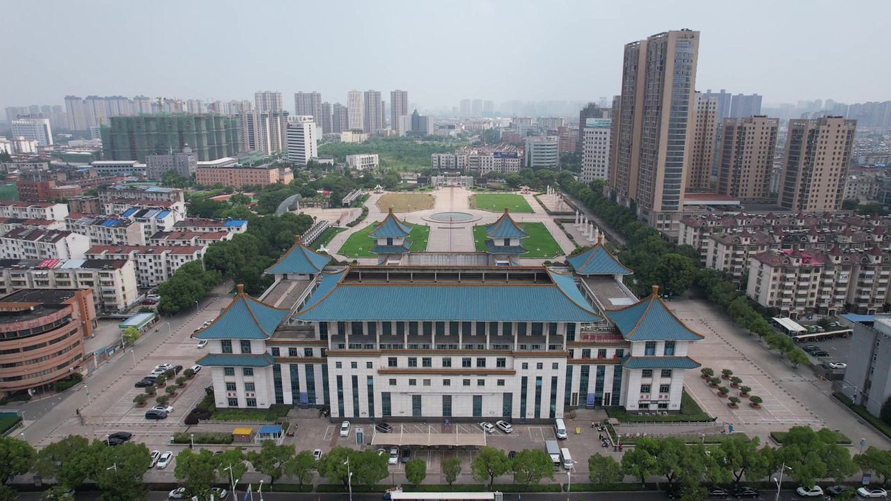 安徽滁州城市建设航拍 