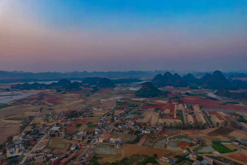 云南普者黑5A景区航拍 