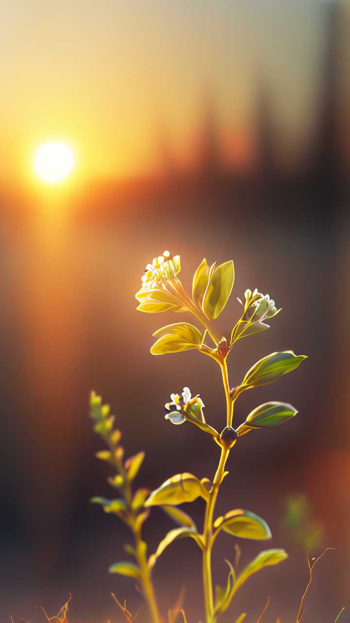 太阳下的小花小草