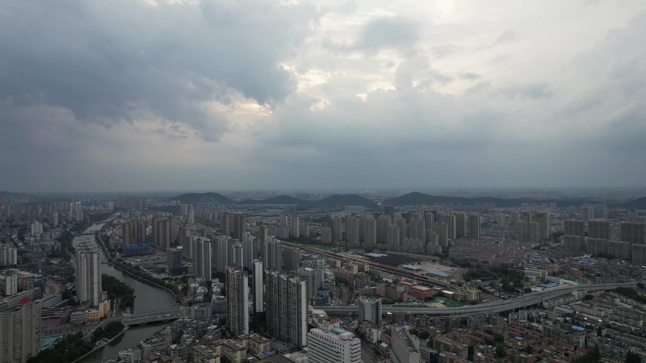 江苏徐州城市大景高楼航拍
