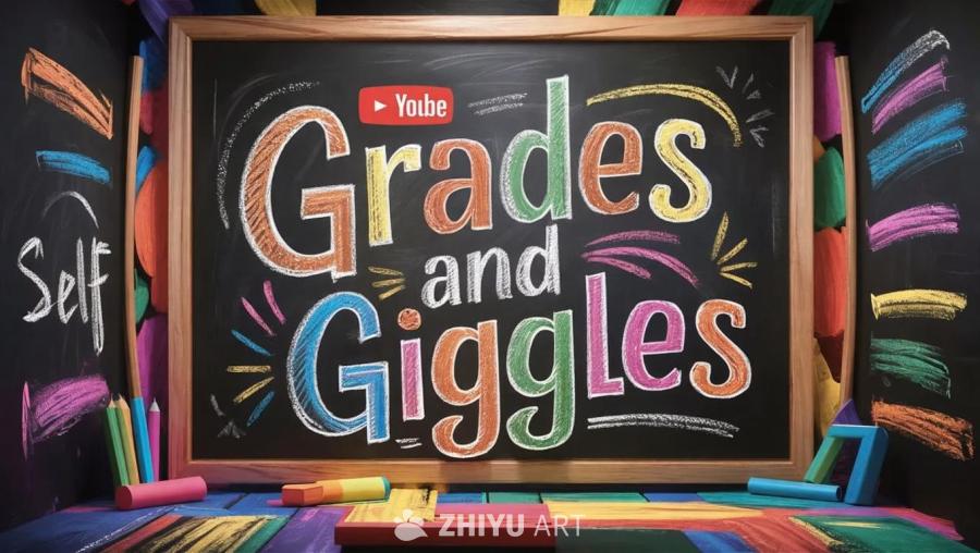 一个YouTube频道横幅，名为“Grades a