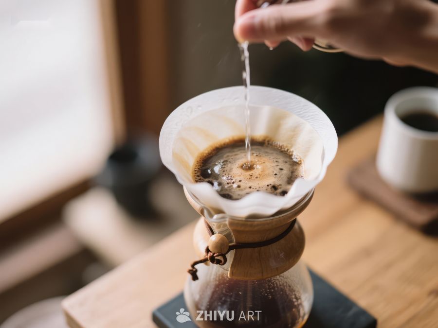 手工冲泡咖啡的瞬间 574