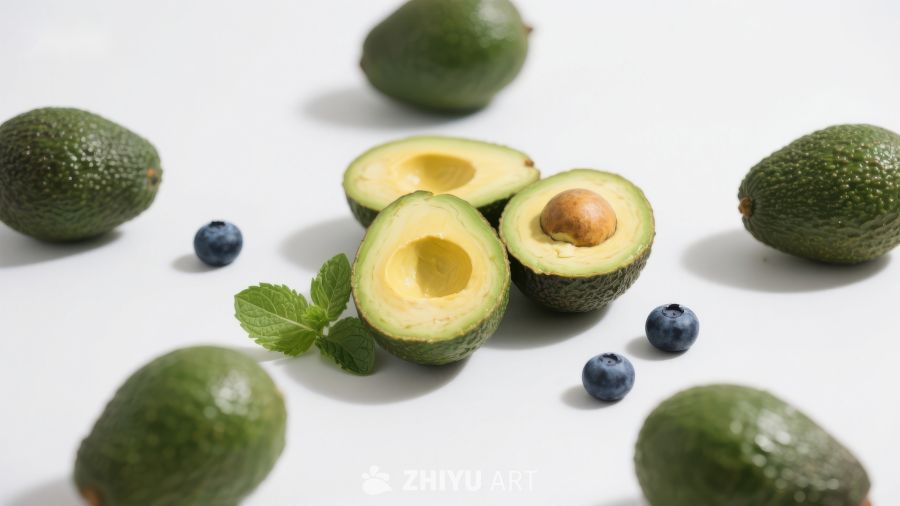 新鲜牛油果与蓝莓的健康组合