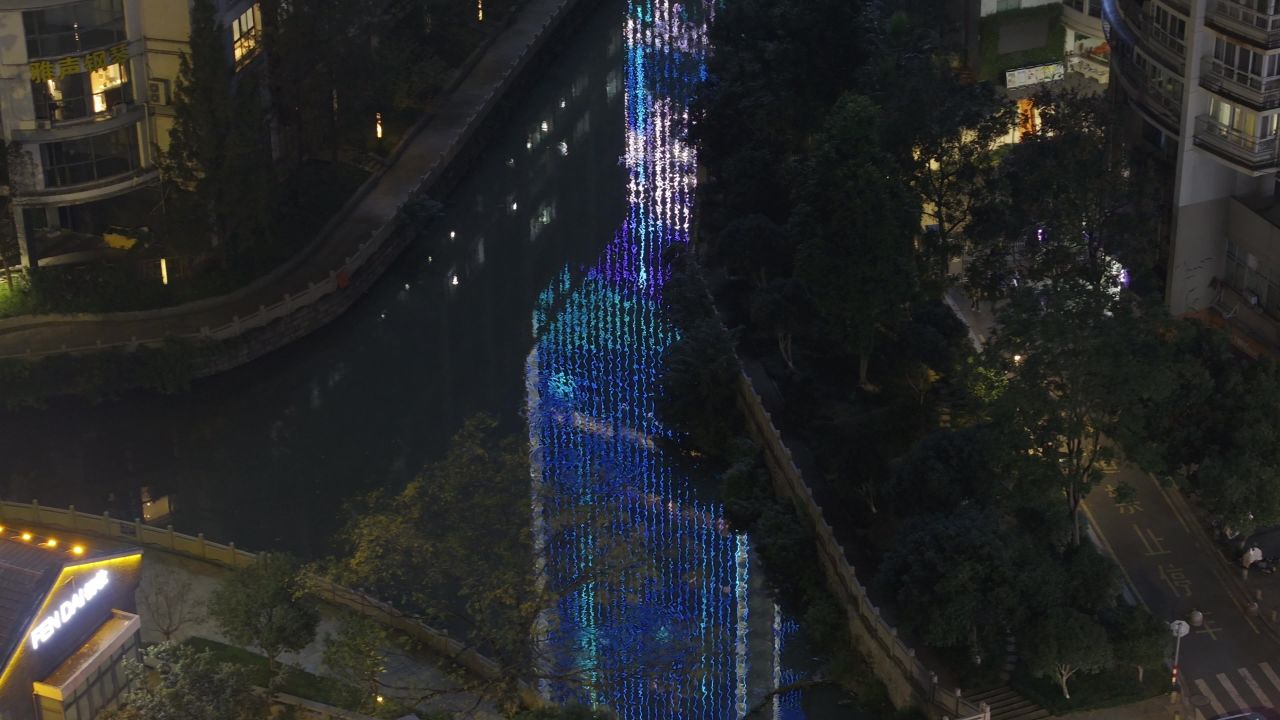 温州城市晚霞和夜景 43