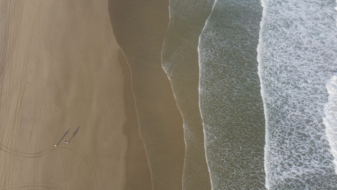 风景-航拍-海南海棠湾沙滩