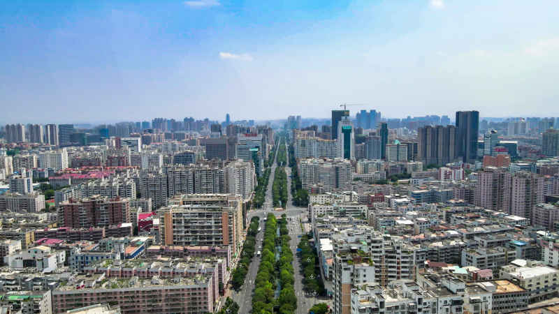 福建泉州城市风光航拍图 