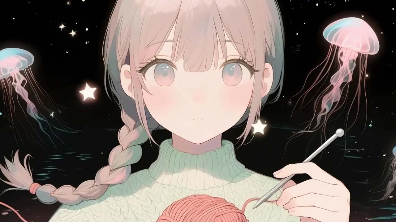 辫子美女