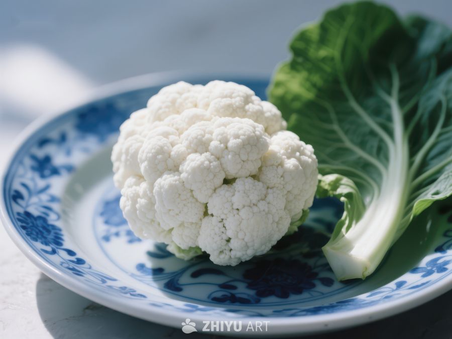 盘中的花椰菜与青菜 82
