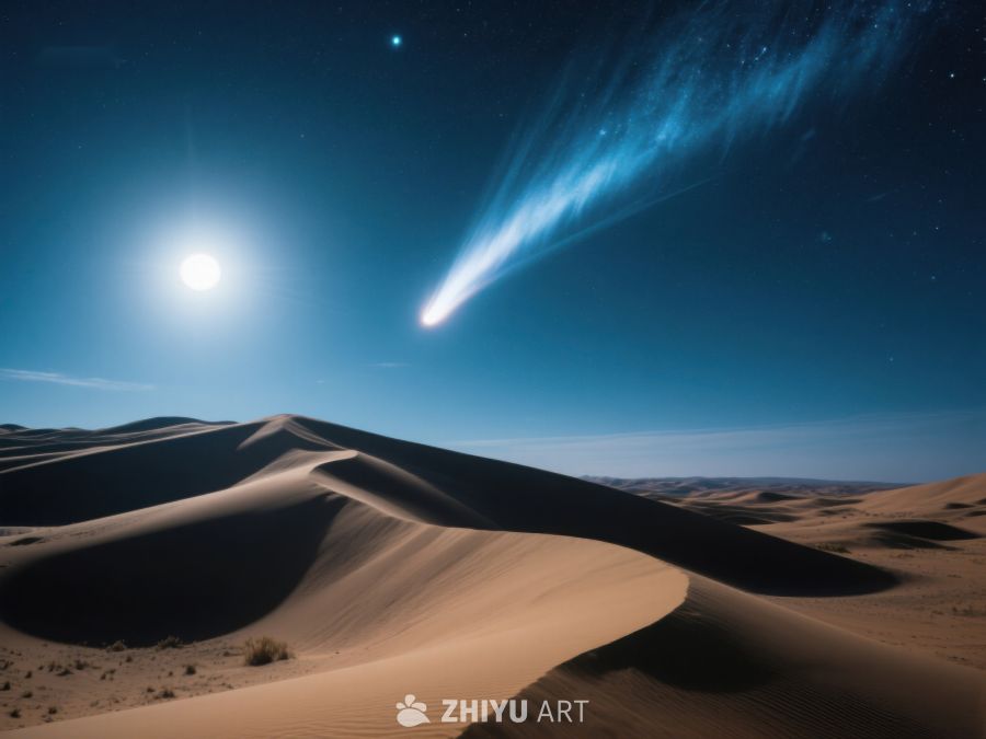 沙漠夜空下的彗星奇观 109