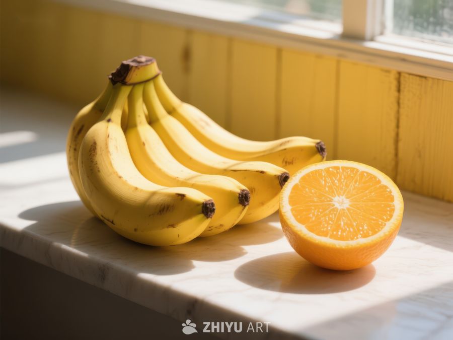 阳光下的香蕉与橙子 681