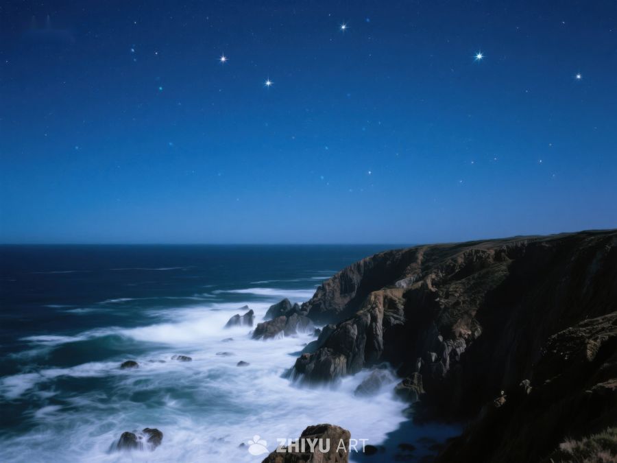 星空下的海岸悬崖 181