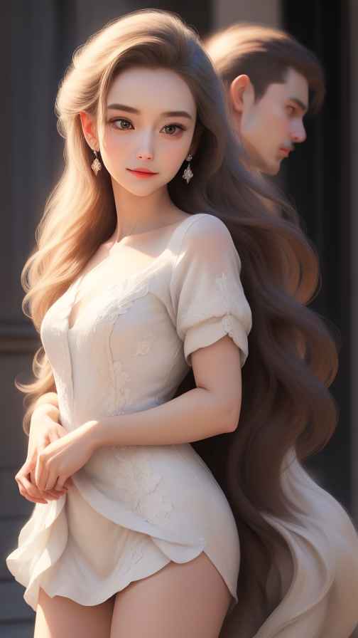 美女身材好看穿什么都好看