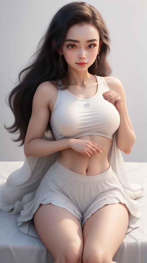 美女身材好看穿什么都好看